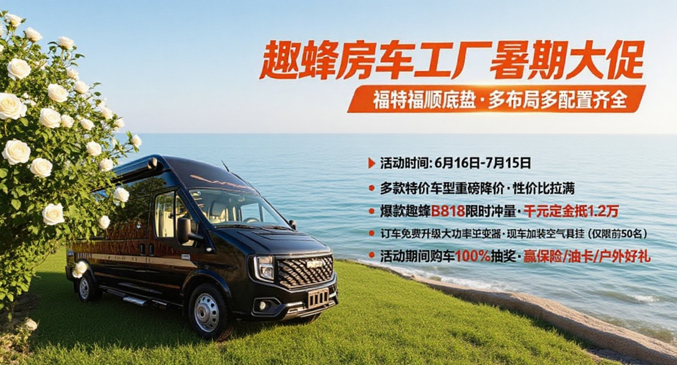 暑期房车抄底价！现车秒提6月16日—7月15日